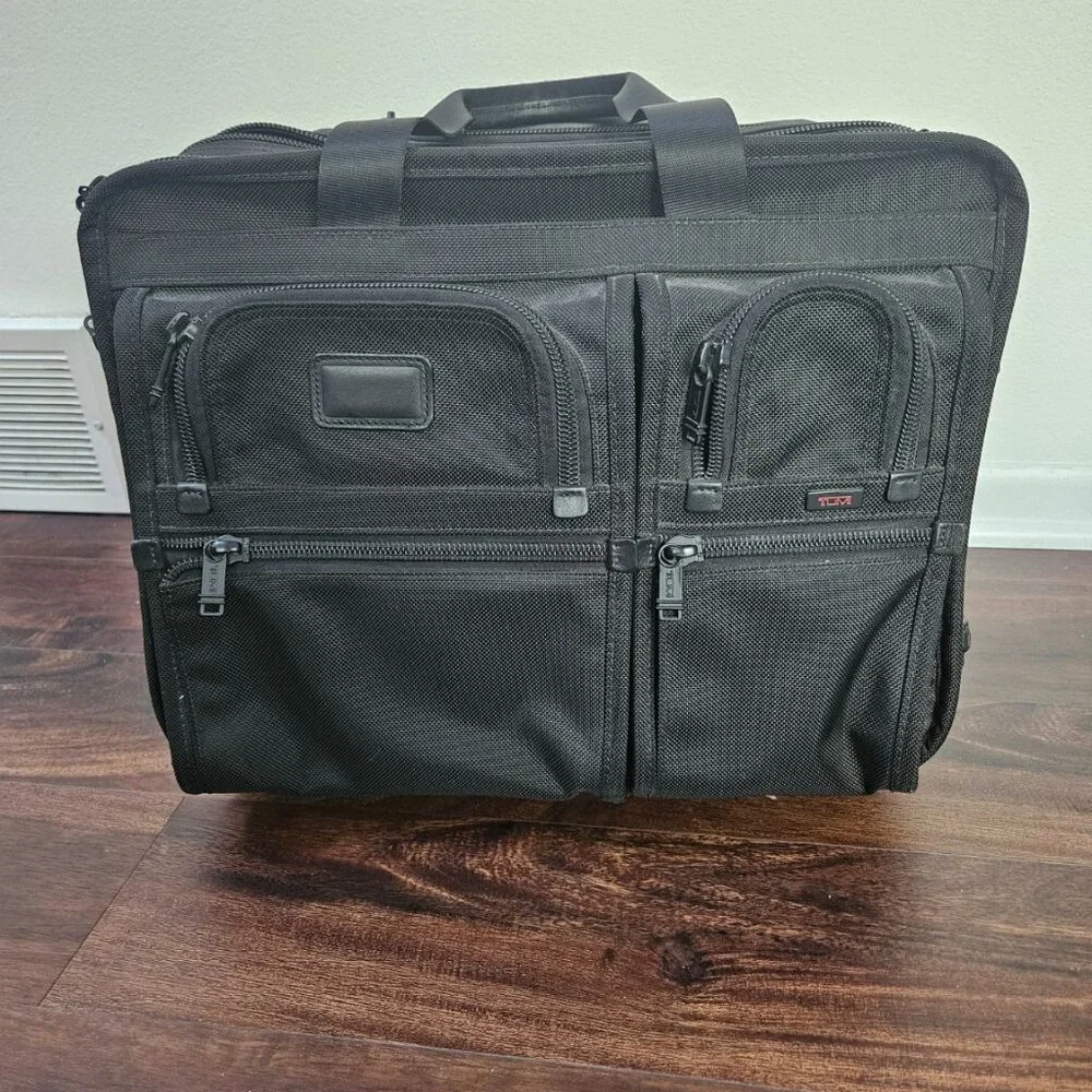 TUMI 26103DH Alpha Rolling Laptop Bag under seat carry-on luggage topper - Picture 1 of 11